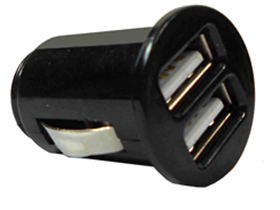 CARGADOR PARA CARRO 2 PUERTOS USB  AGILER 12V  PLUG DE ENCENDEDOR  (AGI-1170)
