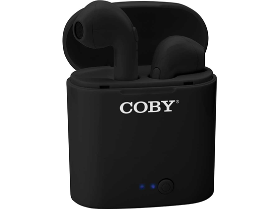 AUDIFONO CON MICROFONO COBY EARPODS BLUETOOTH, NEGRO