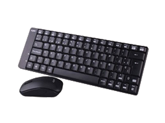 TECLADO MOUSE AGILER INALAMBRICO ESPAÑOL, BLACK, NANO RECEIVER (AGI-9895)