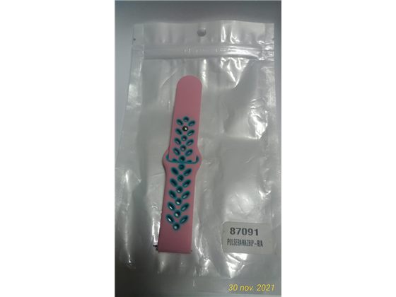 PULSERA DEPORTIVA PARA AMAZFIT BIP, ROSADO/AZUL (PULSERAMAZBIP-R/A)