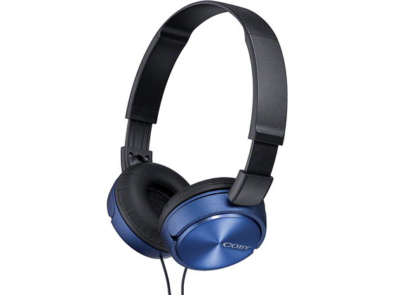 AUDIFONO CON MICROFONO COBY, ALAMBRICO, COMPATIBLE CON DISPOSITIVOS DE ENTRADA 3.5MM (CVH825-BL)