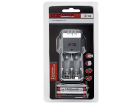 CARGADOR FUJITA JAPAN PARA BATERIAS NIMH 1500 AA X 2, (FL-501)