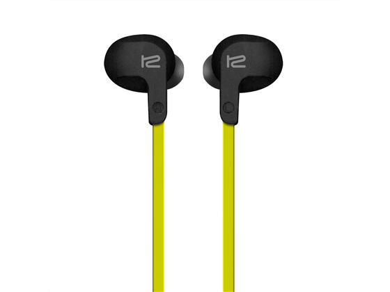 AUDIFONO CON MICROFONO KLIPX BLUETOOTH, DEPORTIVOS, BATERIA RECARGABLE, AMARILLO, RESISTENTE AL SUDOR, CONTROL DE VOLUMEN (KHS-633YL)