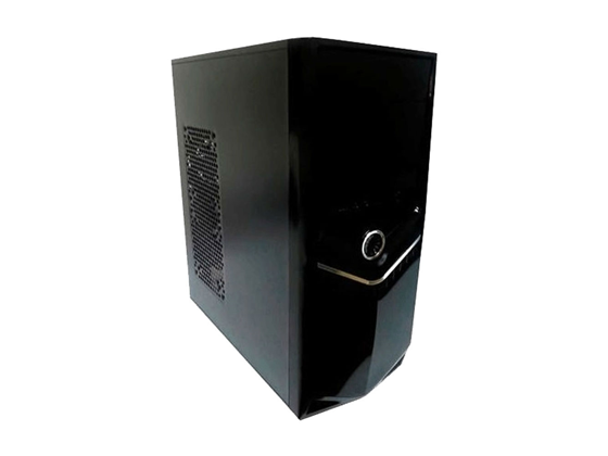 CASE MYO ATX MID TOWER NEGRA, 1 USB 3.0 + 1 * USB 2.0 MYO-ATX8080, FUENTE DE ALIMENTACIÓN DE 600W, PUERTO USB, AUDIO, MIC, VENTILADOR INCLUIDO