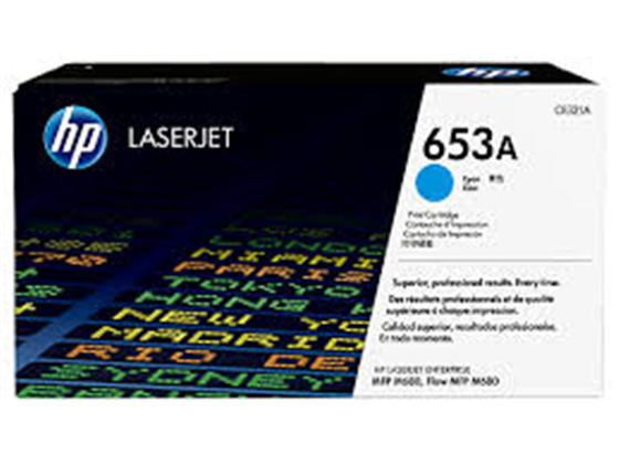 TONER HP 653A - CF321A - CYAN - 16,500 PAGINAS - PARA IMPRESORA LASERJET - M680