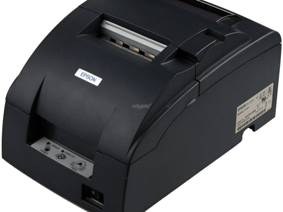 IMPRESORA MATRICIAL DE RECIBO EPSON TM-U220B, INTERFAZ:USB-A, ETHERNET, VELOCIDAD 6LPS, AUTOCORTADOR, INCLUYE FUENTE DE PODER TIPO C.