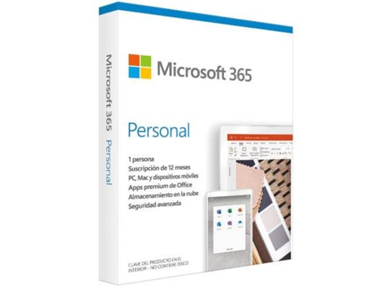 MICROSOFT 365 PERSONAL SUBSCRIPTION LICENSE FOR PC Y MAC ( 1 YEAR )- SPANISH - LATIN AMERICA, ONLY MEDIALESS 1 USUARIO, P8 INCLUYE: WORD, EXCEL, ONENOTE, ONEDRIVE, POWERPOINT, OUTLOOK, TEAMS, EDITOR (OFFICE).