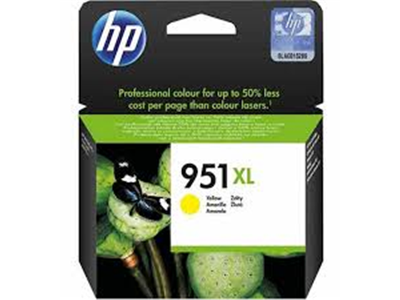 CARTUCHO HP 951XL - PRINT CARTRIDGE - 1 X PIGMENTED YELLOW ALTO RENDIMIENTO HP BUSINESS INKJET AND OFFICEJET PRO PRINTERS8100 - N811AHP MULTIFUNCTION AND ALL-IN-ONE PRODUCTS8600 - A911A, 8600 PLUS - N911G, 8600 PREMIUM - N911N
