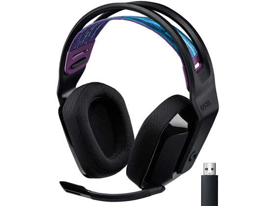 AUDIFONO CON MICROFONO LOGITECH G535 LIGHTSPEED WIRELESS GAMING HEADSET, COLOR NEGRO, RESPUESTA DE FRECUENCIA: 100 HZ - 10 KHZ, DURACION HASTA 33 HORAS, PESO 236 G.