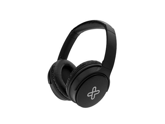 AUDIFONO CON MICROFONO KLIPX OASIS - BLUETOOTH 5.0 - CANCELACION DE RUIDO ACTIVA - CONTROLES EN EL AURICULAR - HASTA 7 HORAS DE REPRODUCCION - ALMOADILLLA ACOLCHADAS - PUERTO 3.5" - PLEGABLE - NEGRO (KNH-050BK)