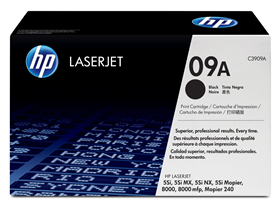 TONER HP 09A - C3909A - NEGRO - 15,000 PAGINAS -  PARA IMPRESORA LASERJET 8000                              TRM16BDJ14