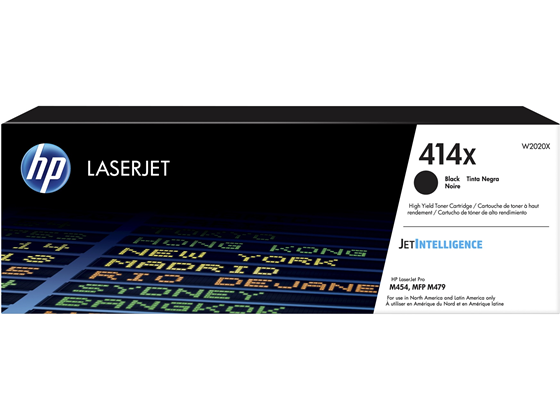 TONER HP 414X - W2020X - NEGRO - ALTO RENDIMIENTO - 7,500 PAGINAS - PARA LASERJET - M454DN- M454DW - M479FDW- M479DW