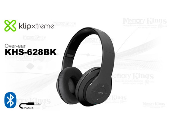 AUDIFONO CON MICROFONO KLIPXTREME - PULSE, BLUETTOTH - STEREO, 8 HORAS DE REPRODUCCION, PLEGABLE - NEGRO -  KHS-628BK