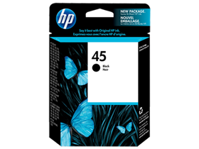 CARTUCHO HP 45 - 51645A - NEGRO - 42ML - PARA IMPRESORA DESKJET 995CK / 712C / 970CXI / 9300 / 1120 / 1220 / 9300 / 6127 / OFFICEJET 1218 / K80 / PHOTOSMART 1115 / 1315 / 1215 / P1100 / FAX 1120