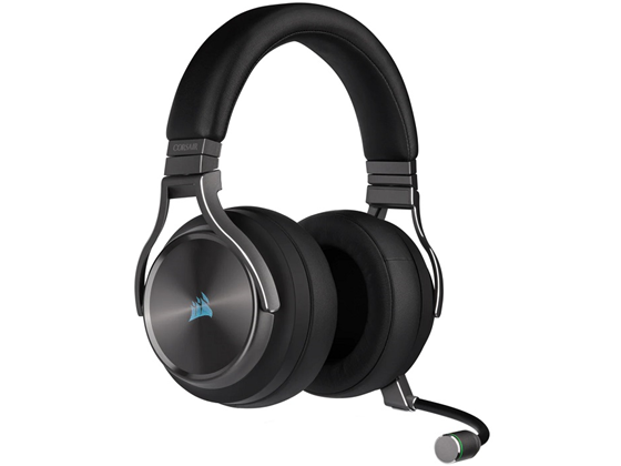 AUDIFONO CON MICROFONO CORSAIR VIRTUOSO RGB, WIRELESS SE - MARCO EN ALUMINIO /USB/3.5" JACK, GAMING HIGH FIDELITY 7.1 SURROUND SOUND, 20 HORAS DE BATERIAS, BANDA AJUSTABLE, CONTROL DE VOLUMEN, ALMOHADILLAS ACOLCHADAS PARA LARGAS HORAS DE JUEGO, COMPATIBLE CON PC Y CONSOLAS, GUN METAL, (CA-9011180-NA)