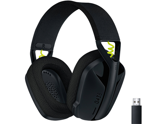AUDIFONO INALÁMBRICOS CON MICRÓFONO LOGITECH G G435 LIGHTSPEED PARA GAMING, COLOR NEGRO. (WIRELESS)