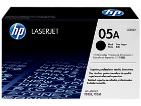 TONER HP 05A - CE505A - NEGRO - 2,300 PAGINAS PARA IMPRESORA LASERJET - P2035/P2055