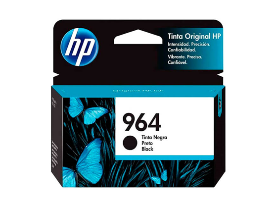 CARTUCHO HP 964 - 3JA53AL - NEGRO - PARA IMPRESORA OFFICEJET PRO 9020 / 9010