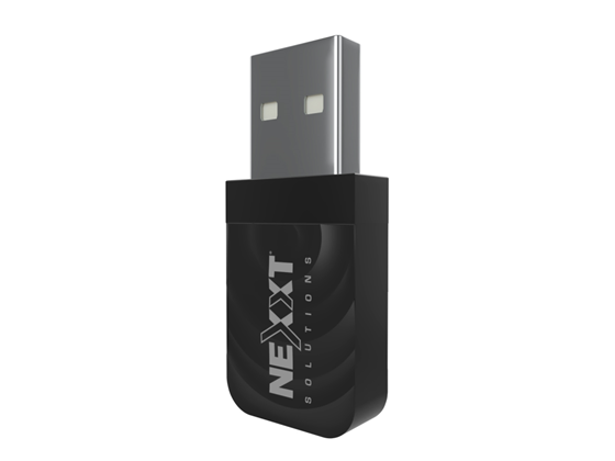 ADAPTADOR DE RED USB WIFI NEXXT LYNX 1300-AC, 2.4GHZ/5.0 GHZ, MU-MIMO Y BEAMFORMING, USB 3.0, 802.11AC