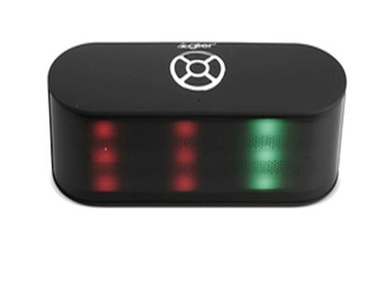BOCINA PORTABLE, BLUETOOTH, 8W, TF CARD, USB, LED LIGHT, NEGRO.