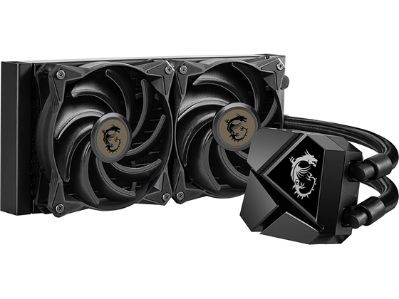 ABANICO PARA CPU MSI MAG SERIES CORELIQUID P240 AIO LIQUID CPU COOLER, 240MM RADIATOR, DUAL 120MM PWM FANS COMPATIBLE CON LOS SOCKETS INTEL LGA 1150/1151/1155/1156/1200/1700/1366/2011/2011-3/2066 - AMD: AM5/AM4/FM2+/FM2/FM1/AM3+/AM3/AM2+/AM2