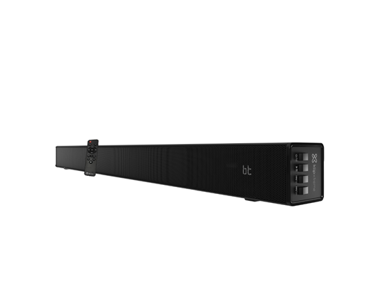 BOCINA KLIPX 2.0 BARRA DE SONIDO HARMONIUM, (SOUNDBAR), BT 5.0, 100W, CONTROL REMOTO, ENTRADA OPTICA / 3.5" / HDMI ARC, (KSB-001)