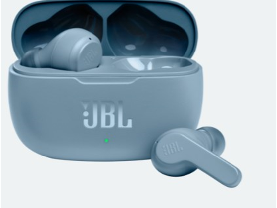 AUDIFONOS JBL VIBE 200TWS EARBUDS  BLUETOOTH 5.0, 8MM DRIVER , 16 OHMS, CONTROL TACTIL,  5 HRS PLAY TIME,A PRUEBA DE SUDOR, CARGA RAPIDA, TWS, HANDFREE, AMBIENT AWARE, COLOR AZUL.