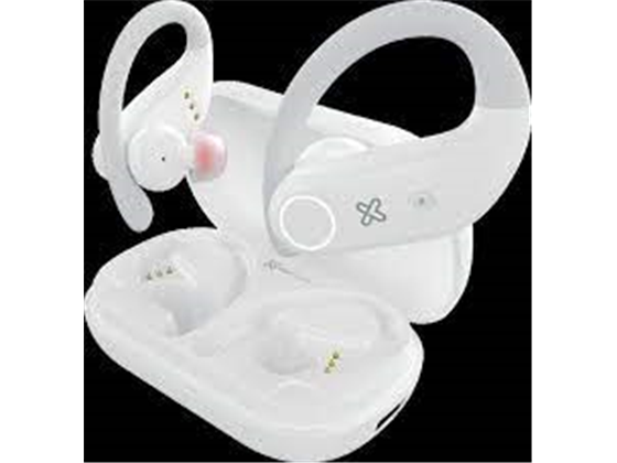 AUDIFONO CON MICROFONO KLIPX XTREMEBUDS, DEPORTIVOS, BLUETOOTH 5.1, 6 HORAS DE REPRODUCCION, A PRUEBA DE AGUA Y SUDOR, ESTUCHE CON BATERIA PARA 9 CARGAS, WHITE (KTE-500WH)