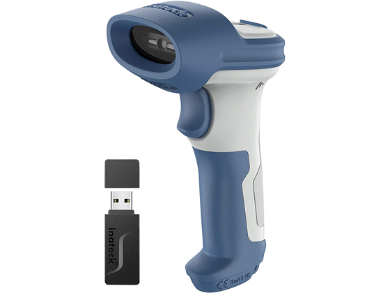 SCANNER BARCODE INATECK 2D, BLUETOOTH 5.0, 2.4GHZ ADAPTADOR