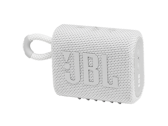BOCINA JBL GO3 BLUETOOTH 5.1, WATERPROOF IP67 4.2W, 5 HRS AUTONOMIA, COLOR BLANCO (GO3WHTAM).