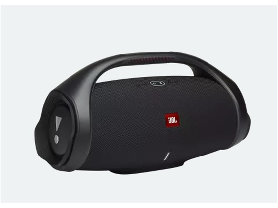 BOCINA JBL  BOOMBOX 2 BLUETOOTH 5.1, WATERPROOF IPX7,2 X 40 W RMS-WOOFER + 2 X 40 W RMS-TWEETER, 3.5 MM IMPUT, POWER BANK INCLUIDO, 10 DBM, PARTYBOOST, 24 HRS AUTONOMIA, COLOR NEGRO (BOOMBOX2BLKAM).