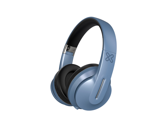 AUDIFONO CON MICROFONO KLIPX FUNK, BLUETOOTH 5.0, 18 HORAS DE REPRODUCCION, CONTROLES INTEGRADOS, CONECTOR AUXILIAR 3.5", AZUL (KWH-150BL)