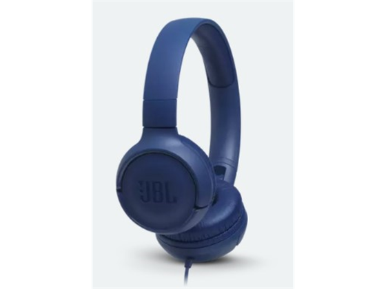 AUDIFONO JBL TUNE 500, 3.5MM, 32MM DRIVER, ON- EAR, JBL PURE BASS, CARGA RAPIDA, HANDFREE, MICROFONO INTEGRADO, 32 OHMS, CABLE DE (3.89 DE LONGITUD) COLOR AZUL.