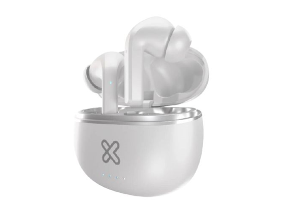 AUDIFONO CON MICROFONO KLIPX EDGEBUDS PRO, BLUETOOTH 5.0, 6.5 HORAS DE REPRODUCCION, CON CANCELACION DE RUIDO ACTIVA, ESTUCHE CON BATERIA PARA 4 CARGAS, WHITE (KTE-750WH)