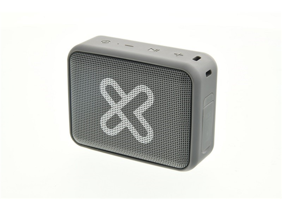 BOCINA KLIPX NITRO, BLUETOOTH, 6W RMS, HASTA 20 HORAS DE REPRODUCCION, IPX7 RESISTENTE AL AGUA, GRIS (KBS-025GR)