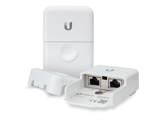 PROTECTOR DE CORRIENTE UBIQUITI PARA ETHERNET GIGABIT, 1 ENTRADA, 1 SALIDA, COMPATIBLE CON POE Y NO POE, OUTDOOR / INDOOR (ETH-SP-G2)