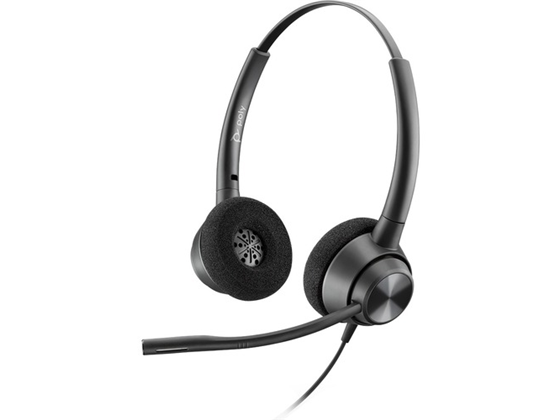 AUDIFONO CON MICROFONO POLY BINAURAL,ENCOREPRO 320 QD, NOISE CANCELLING, SUPRAAURAL. (214573-01)