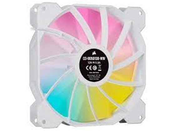ABANICO CORSAIR SP140 RGB ELITE PERFORMANCE, 140MM SINGLE PACK, PARA CASE BLANCO (CO-9050138-WW)