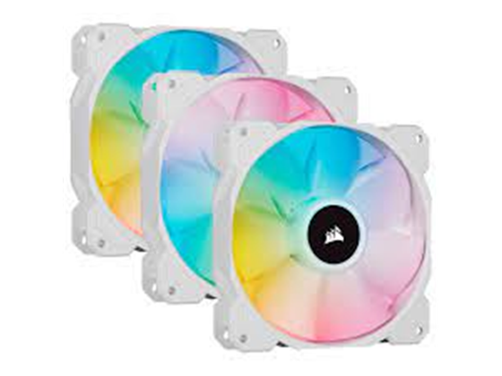 ABANICO CORSAIR SP120 120MM (TRIPLE PACK) RGB ELITE PERFORMANCE, PARA CASE, BLANCO (CO-9050137-WW)