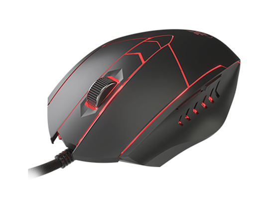 MOUSE XTECH GAMING STAUROS, USB, 6 BOTONES, 7200 DPI, 4 LED COLORS, BLACK (XTM-810)