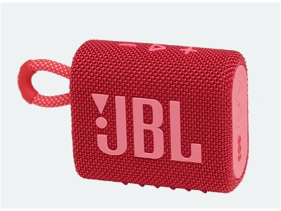 BOCINA JBL GO3 BLUETOOTH 5.1, WATERPROOF IP67 4.2W, 5 HRS AUTONOMIA, COLOR ROJO(GO3REDAM).