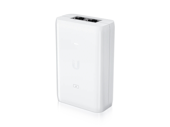 UBIQUITI U-POE-AT POWER OVER ETHERNET INJECTOR - 110 V AC, 220 V AC INPUT - 48 V DC, 320 MA OUTPUT - 1 ETHERNET INPUT PORT(S) - 1 ETHERNET OUTPUT PORT(S) - 15 W.