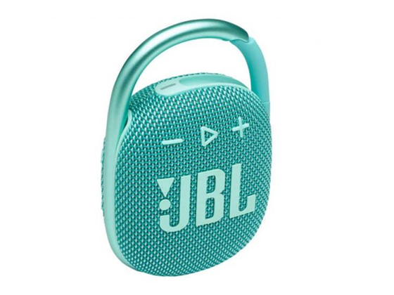 BOCINA JBL CLIP 4 BLUETOOTH 5.1, A PRUEBA DE AGUA (IP67), CLIP DE AGARRE, 5W, ?85 DB 10 HRS AUTONOMIA, TURQUESA