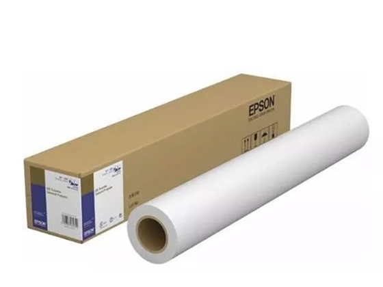 ROLLO DE PAPEL EPSON SUBLIMACIÓN (DS TRANSFER), 1 ROLLO X CAJA, TERMINACION MATTE, 2" CORE, 87GR, 107 ISO, 17" X 100' (S450359). PARA IMPRESORA F170, F570.