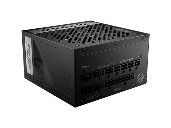POWER SUPPLY MSI MPG A750G PCIE 5.0, 80 GOLD FULL MODULAR GAMING PSU, 12VHPWR CABLE, 4070 ATX 3.0 COMPATIBLE, 750W