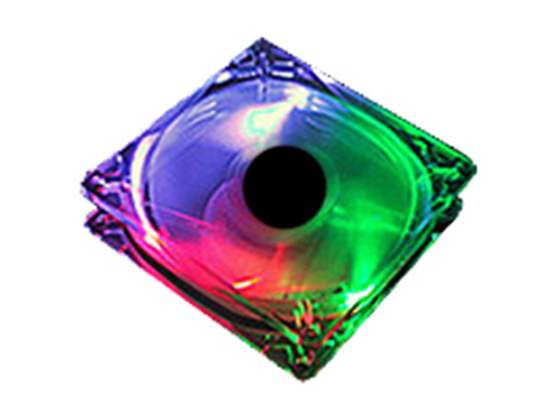 ABANICO DE CASE AGILER, 80MM, LED DE COLORES, TRANSPARENTE (AGI-8025C)
