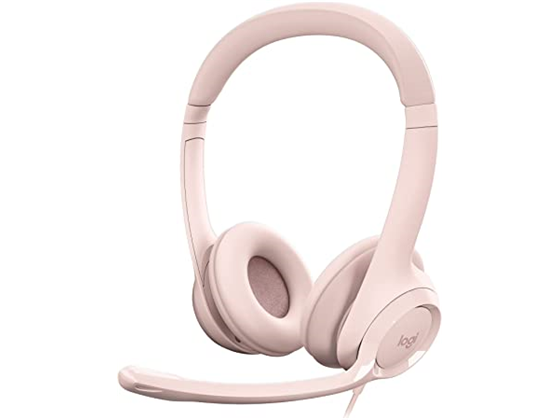 AUDIFONO CON MICROFONO LOGITECH H390 PC ROSADO, INTERNET CLEAR CHAT CONFORT USB, CON NOISE CANCELATION (HEADSET).