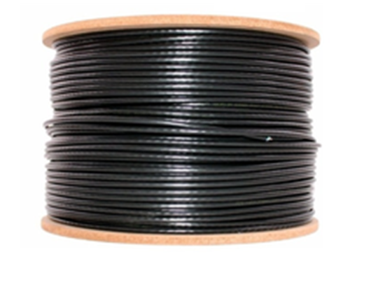 ROLLO DE CABLE UTP CLICK-CAM CAT5 1,000 PIES, 30% COBRE, 0.5MM, NEGRO, EXTERIOR