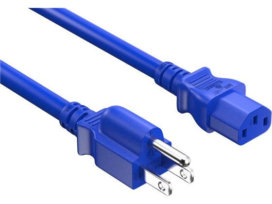 CABLE DE PODER CABLE LEADER, 1FT, AZUL