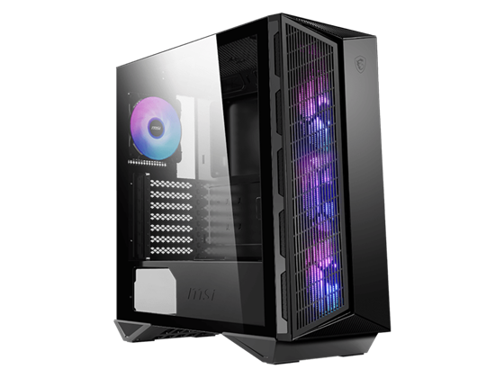 CASE MSI MPG GUNGNIR 111R MID-TOWER, ATX / MICRO-ATX / MINI-ITX, TEMPERED GLASS, 2 X USB 3.2 GEN 1 TYPE-A (5GBPS), 1 X USB 3.2 GEN 2X2 TYPE-C (20GBPS), 1 X AUDIO-OUT, 1 X MIC-IN, NEGRO